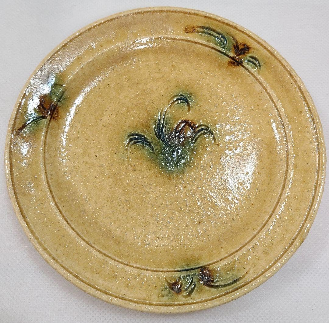 岩月竹光 黄瀬戸 五寸皿 銘々皿揃え 5個セット 陶器 丸皿 中皿 小皿 5寸皿 岩月竹光 黄瀬戸 五寸皿 銘々皿揃え 5個セット 陶器 丸